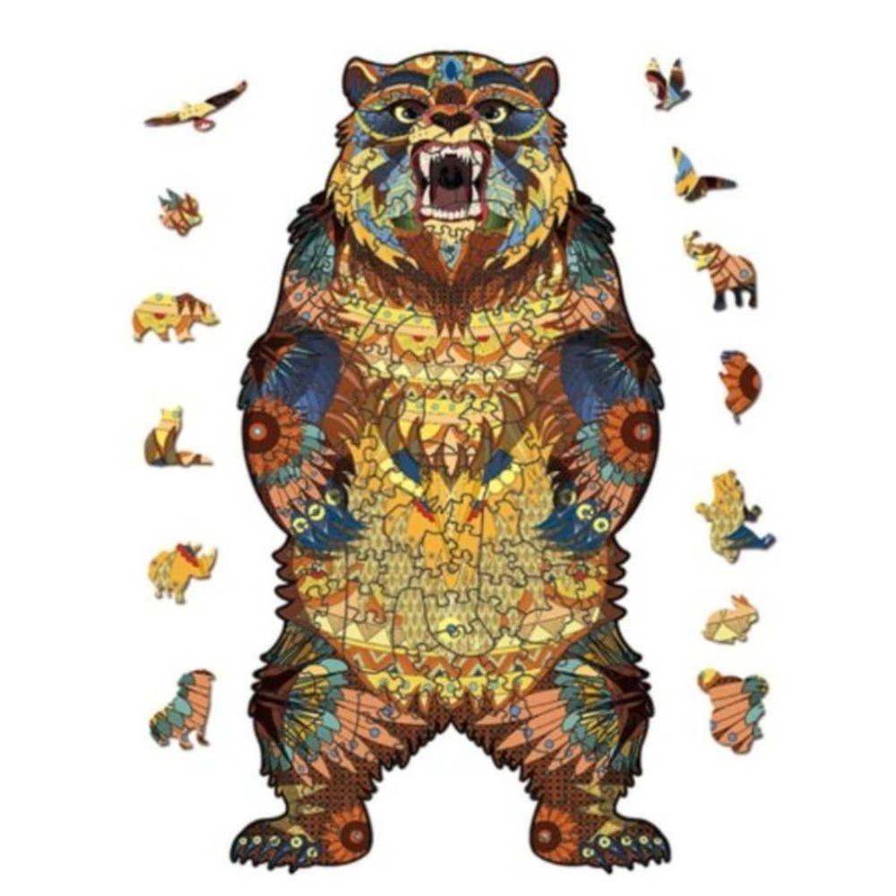 Wood Animal Puzzle - Bear